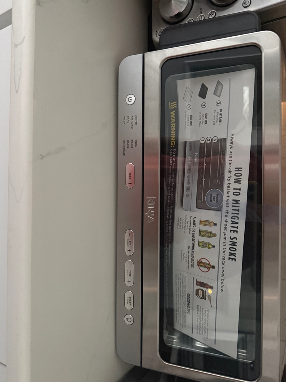 BRAND NEW: Ninja Flip Stainless Steel Countertop Toaster Oven w/ Air Fryer